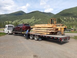 Kootney's to Calgary LTL FTL space filled on air-ride open deck transport services Kootney's to Calgary LTL FTL space filled on air-ride open deck transport services